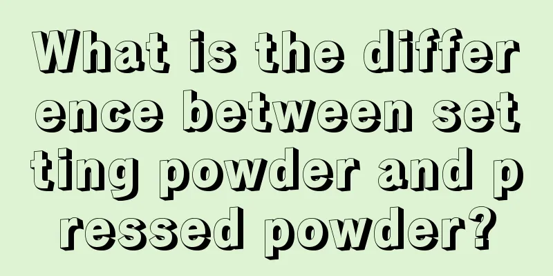 What is the difference between setting powder and pressed powder?