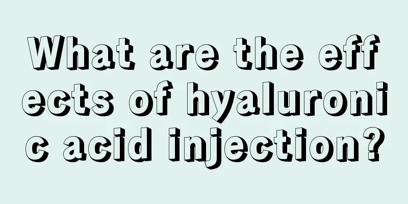 What are the effects of hyaluronic acid injection?