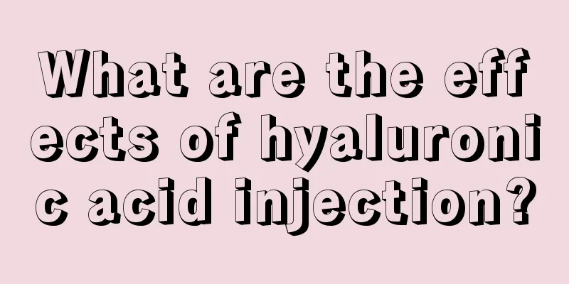 What are the effects of hyaluronic acid injection?