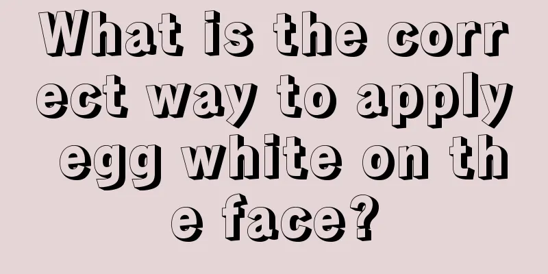 What is the correct way to apply egg white on the face?