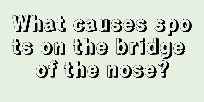 What causes spots on the bridge of the nose?