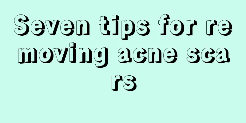 Seven tips for removing acne scars