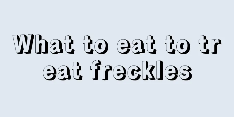 What to eat to treat freckles