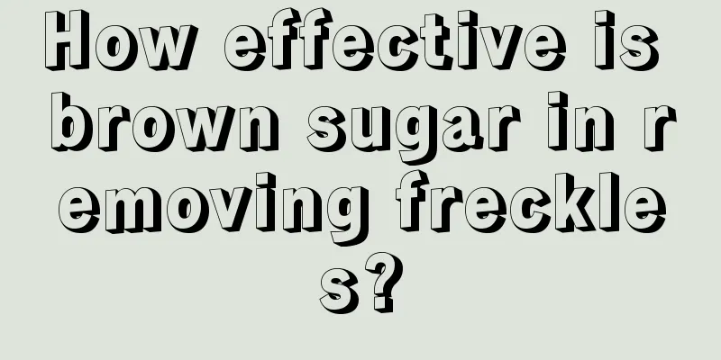 How effective is brown sugar in removing freckles?