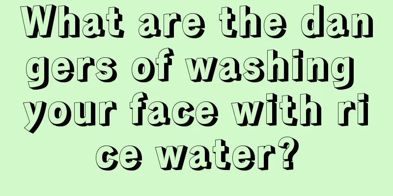 What are the dangers of washing your face with rice water?