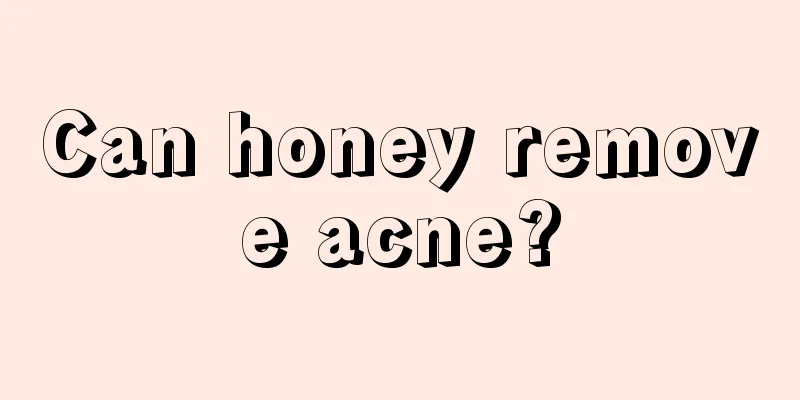 Can honey remove acne?