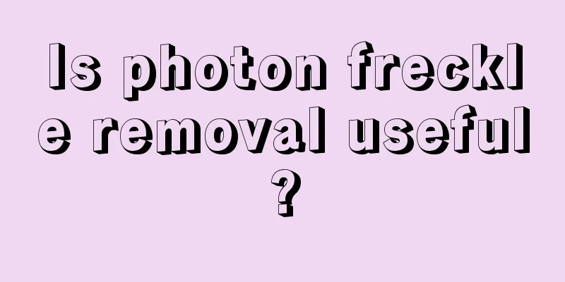 Is photon freckle removal useful?