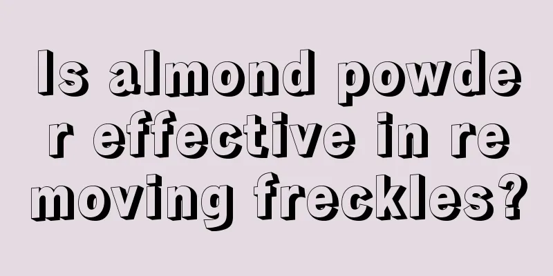 Is almond powder effective in removing freckles?