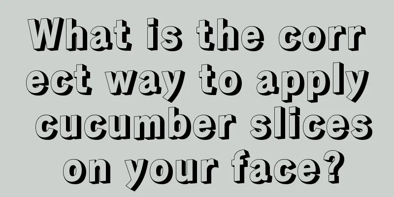 What is the correct way to apply cucumber slices on your face?