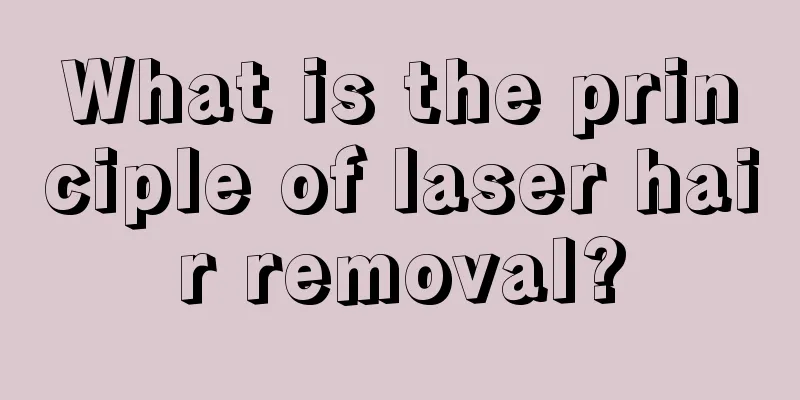 What is the principle of laser hair removal?