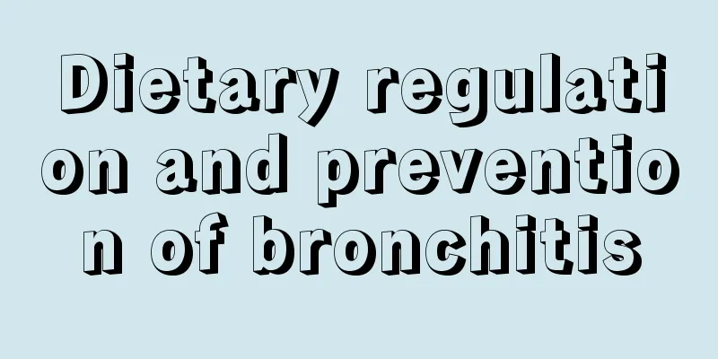 Dietary regulation and prevention of bronchitis