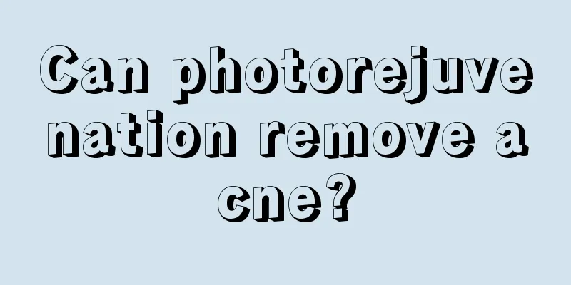 Can photorejuvenation remove acne?