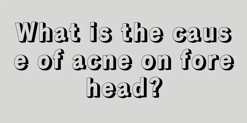 What is the cause of acne on forehead?