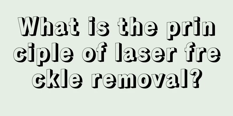 What is the principle of laser freckle removal?