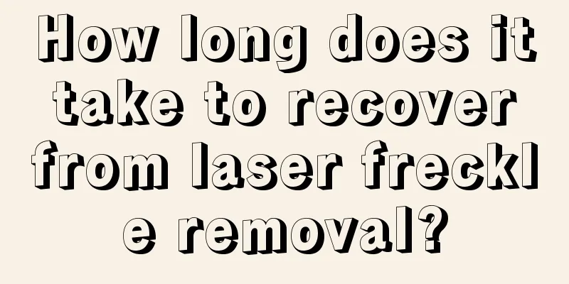 How long does it take to recover from laser freckle removal?