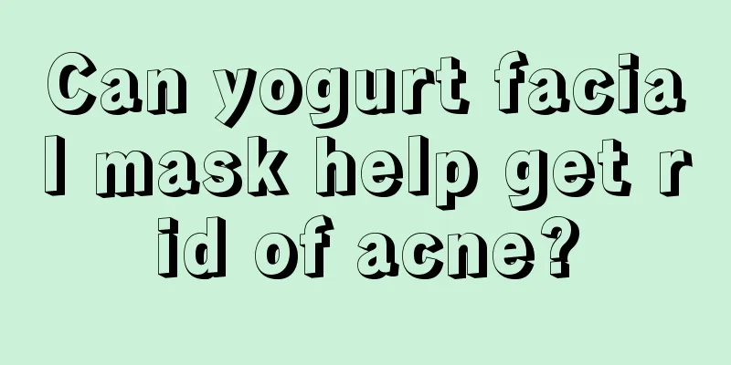 Can yogurt facial mask help get rid of acne?