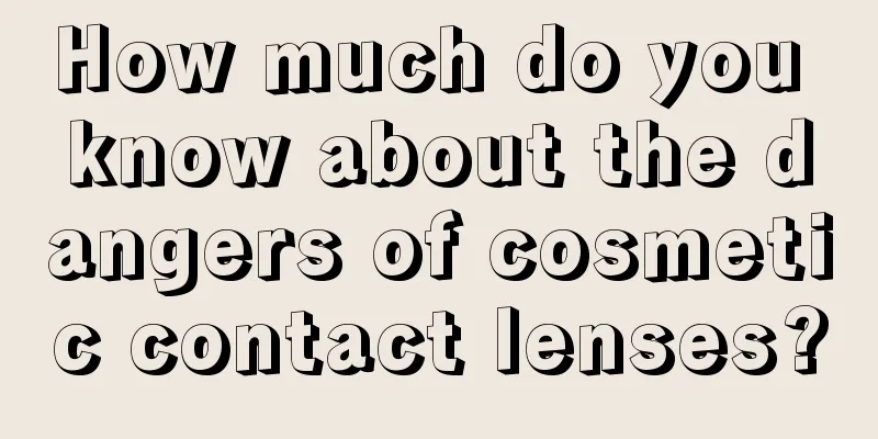 How much do you know about the dangers of cosmetic contact lenses?