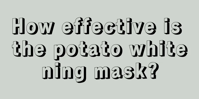 How effective is the potato whitening mask?