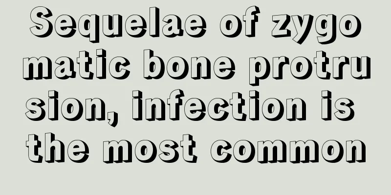 Sequelae of zygomatic bone protrusion, infection is the most common