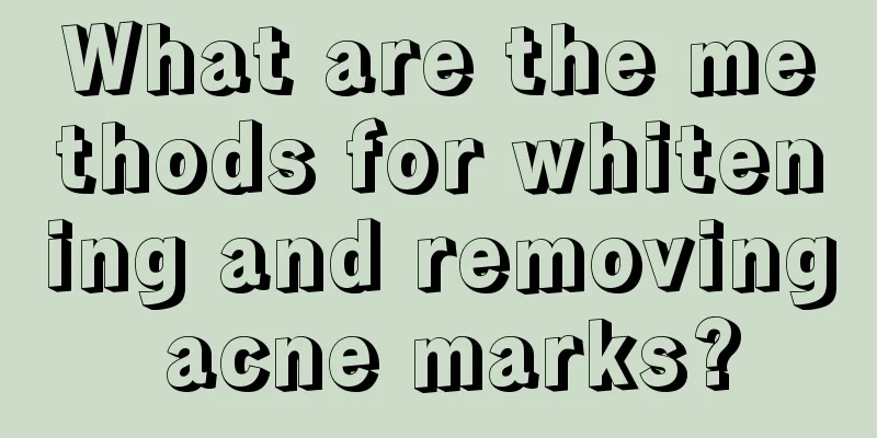 What are the methods for whitening and removing acne marks?