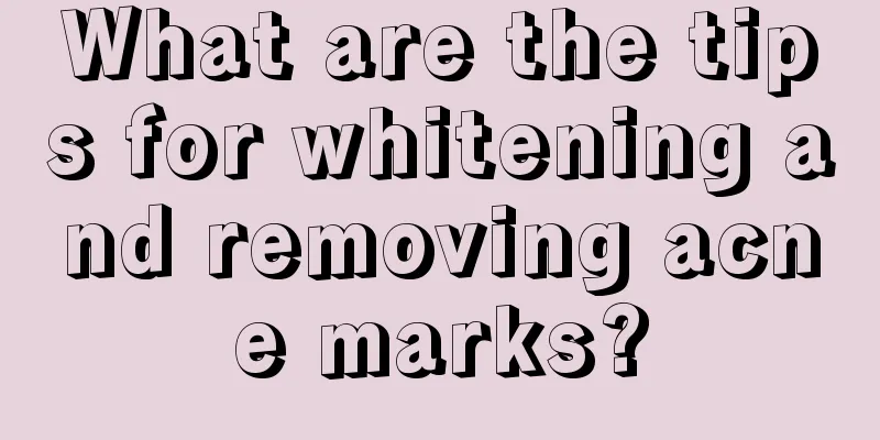 What are the tips for whitening and removing acne marks?