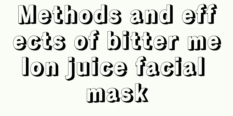 Methods and effects of bitter melon juice facial mask