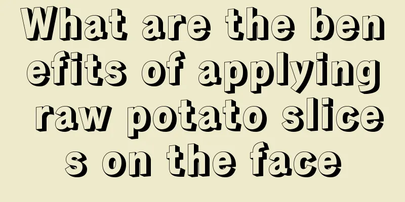 What are the benefits of applying raw potato slices on the face