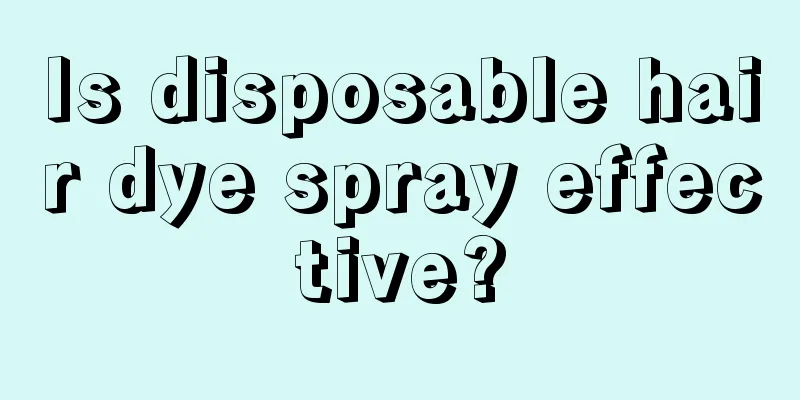 Is disposable hair dye spray effective?