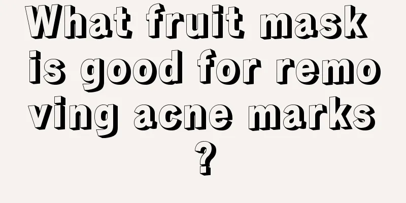 What fruit mask is good for removing acne marks?