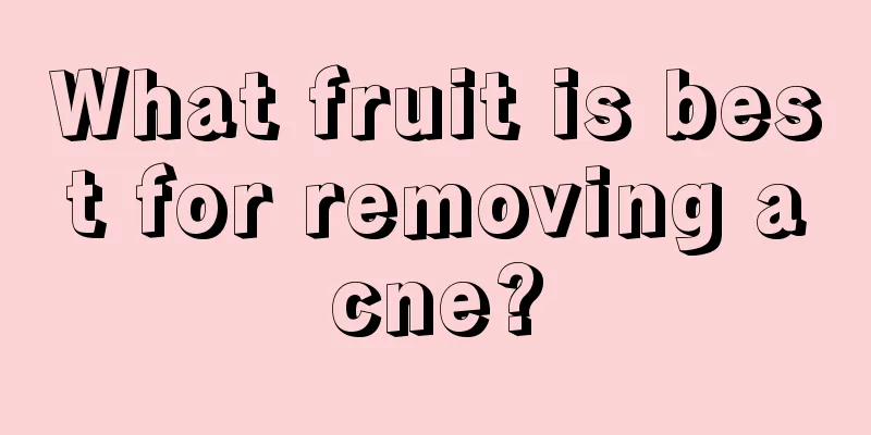 What fruit is best for removing acne?