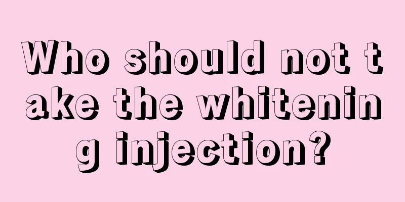 Who should not take the whitening injection?