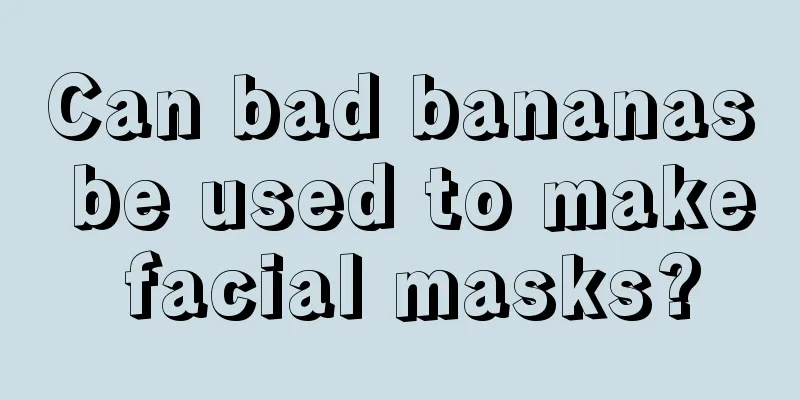 Can bad bananas be used to make facial masks?