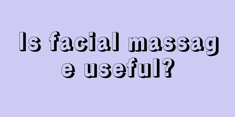 Is facial massage useful?