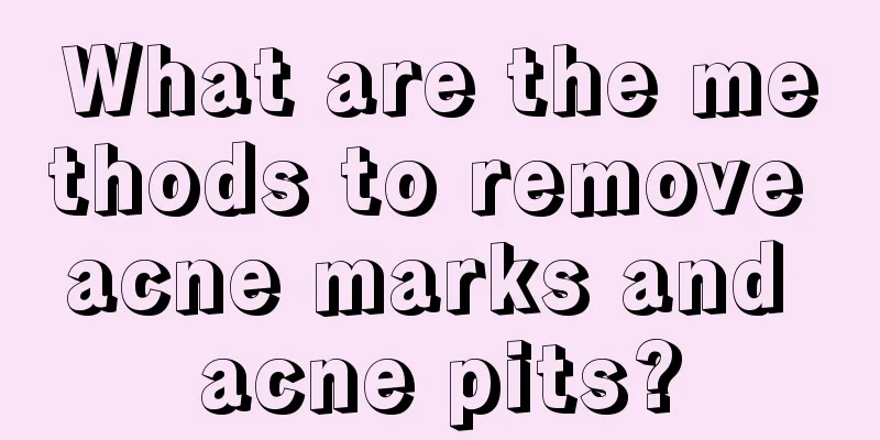 What are the methods to remove acne marks and acne pits?