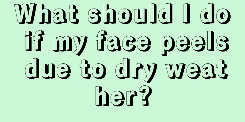 What should I do if my face peels due to dry weather?