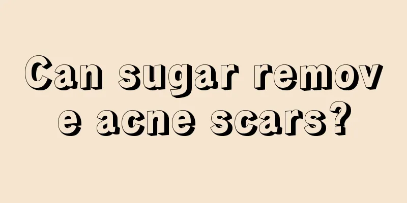 Can sugar remove acne scars?