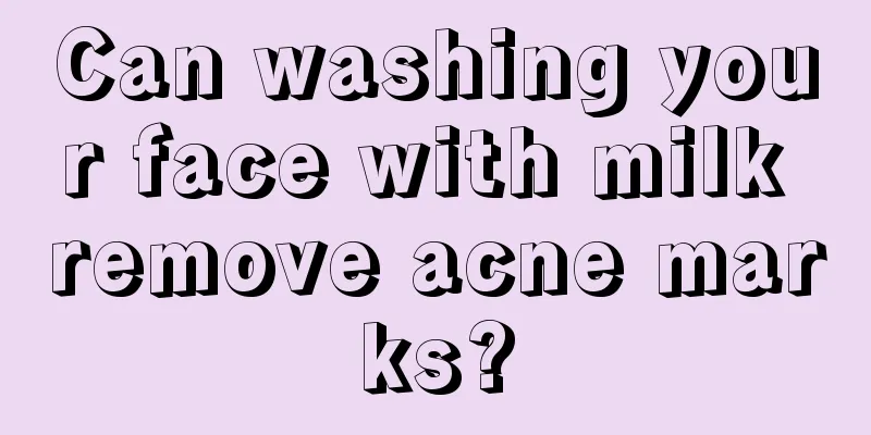 Can washing your face with milk remove acne marks?