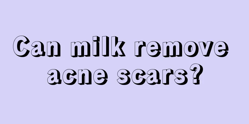 Can milk remove acne scars?