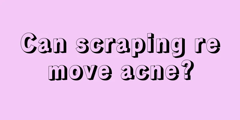 Can scraping remove acne?