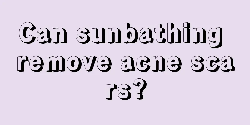 Can sunbathing remove acne scars?