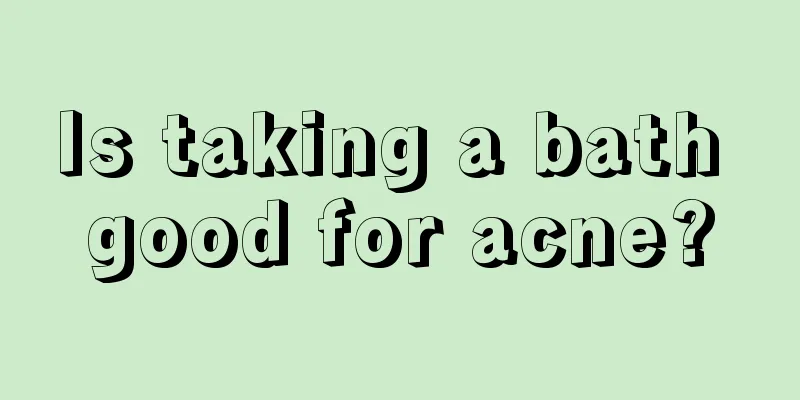 Is taking a bath good for acne?