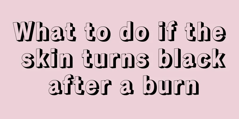 What to do if the skin turns black after a burn