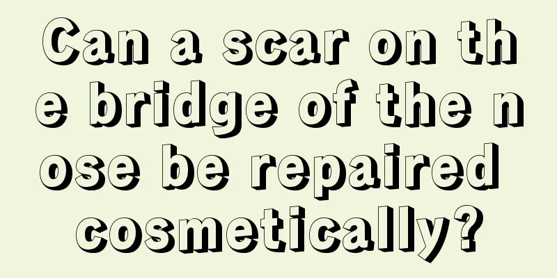 Can a scar on the bridge of the nose be repaired cosmetically?