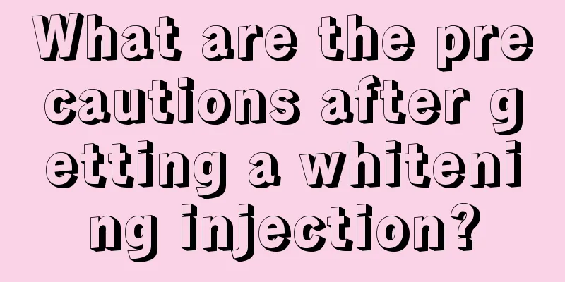 What are the precautions after getting a whitening injection?