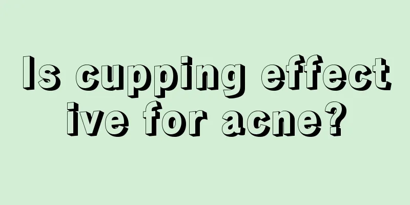 Is cupping effective for acne?