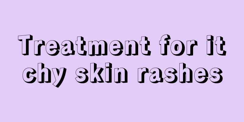 Treatment for itchy skin rashes