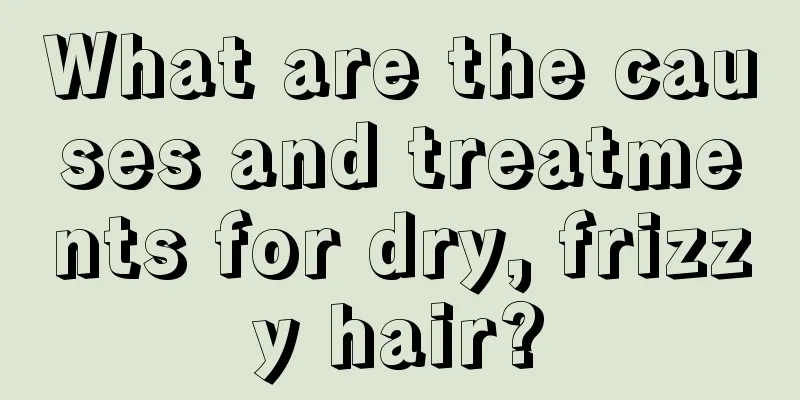 What are the causes and treatments for dry, frizzy hair?