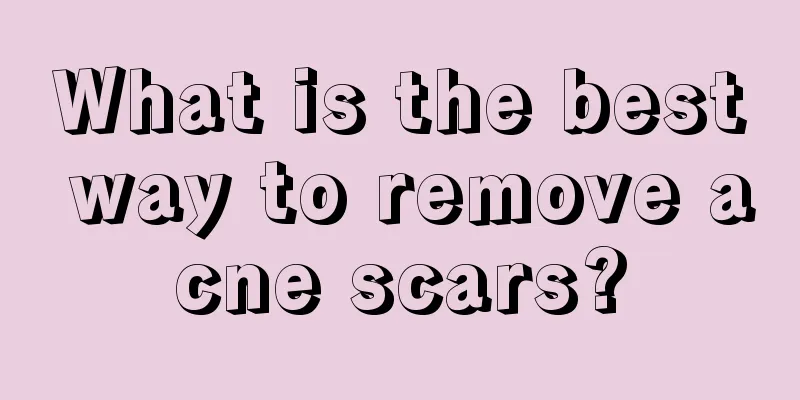 What is the best way to remove acne scars?