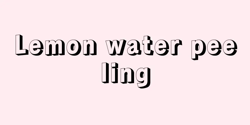 Lemon water peeling