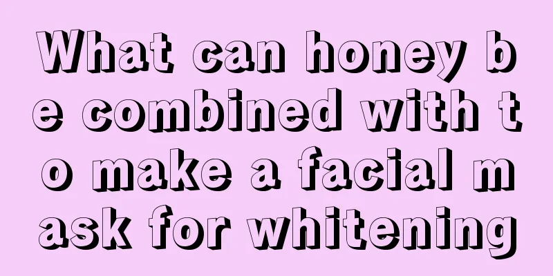 What can honey be combined with to make a facial mask for whitening